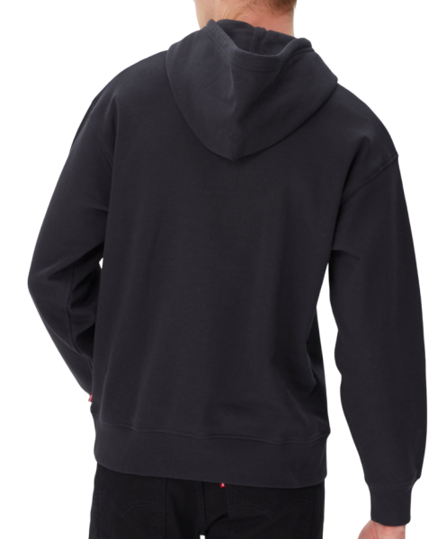 Худи с логотипом мужское / Черный / 46