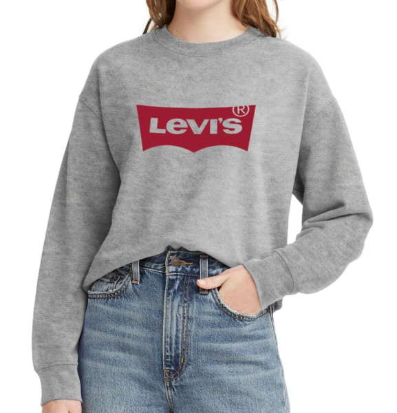 Джемпер с логотипом женский / Серый / 42