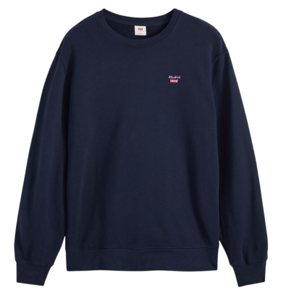 Свитшот хлопковый мужской / Тёмно-синий / 42