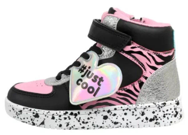 Кеды высокие для девочки / Розовый / 28