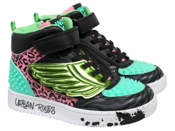 Кеды высокие для девочки / Зеленый / 28