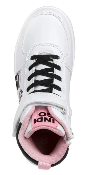 Кеды высокие для девочки / Белый / 32