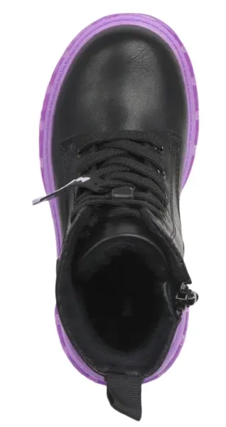 Ботинки из экокожи для девочки / Фиолетовый / 27
