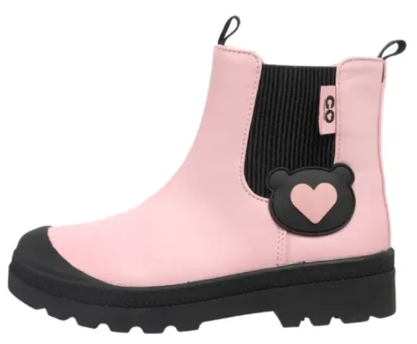 Ботинки из экокожи для девочки / Светло-розовый / 27