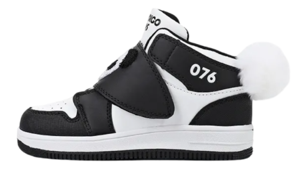 Кеды высокие для мальчика / Черно-белый / 24