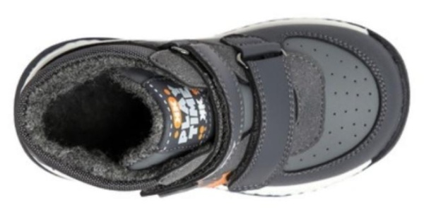 Ботинки на липучках для мальчика / Серый / 23