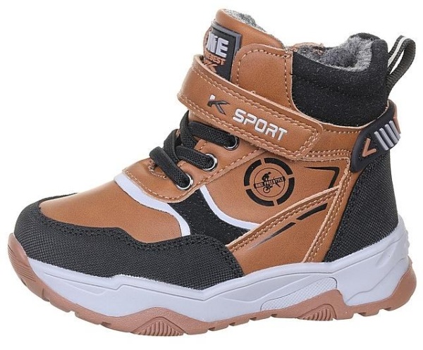 Ботинки утепленные для мальчика / Оранжевый / 23