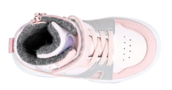 Кеды высокие для девочки / Розовый / 24