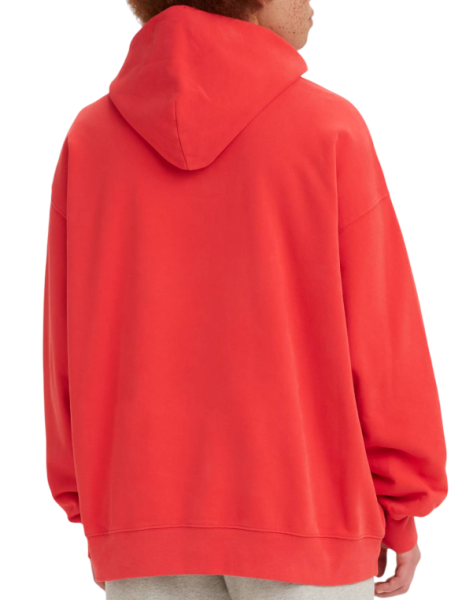 Худи с принтом мужское / Красный / 44