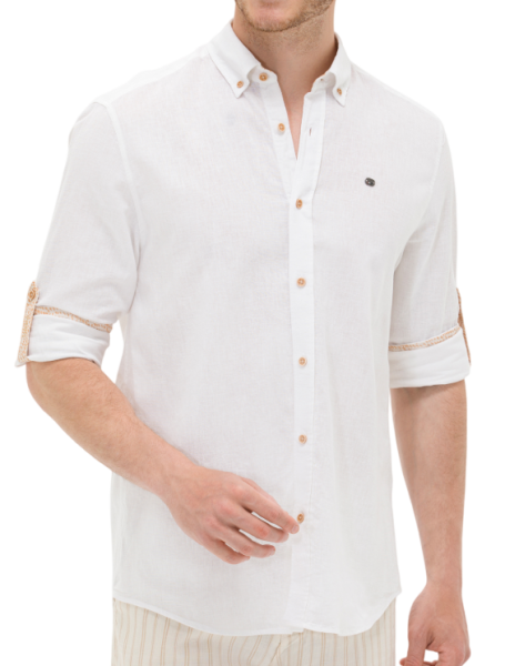 Рубашка прямого кроя мужская / Белый / 54