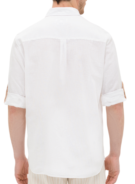 Рубашка прямого кроя мужская / Белый / 54