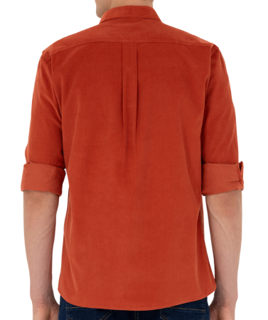 Рубашка хлопковая мужская / Красный / 48