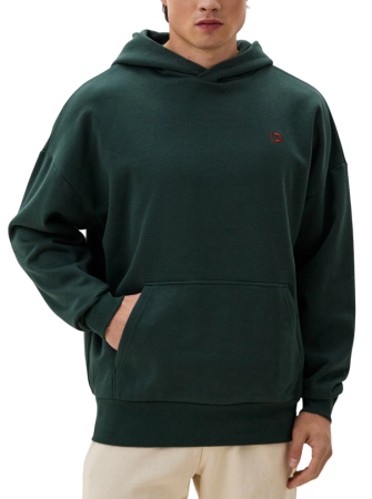 Худи с логотипом мужское / Тёмно-зелёный / 46