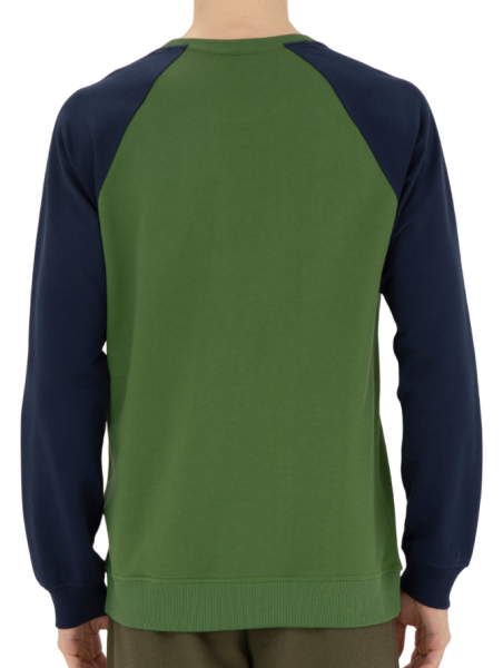 Свитшот хлопковый мужской / Зеленый / 48