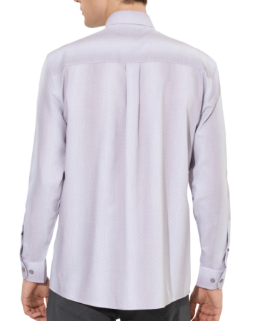 Рубашка хлопковая мужская / Светло-серый / 44