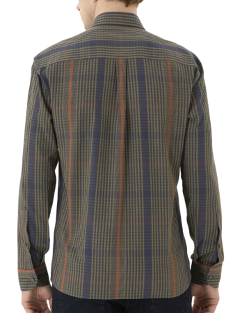 Рубашка хлопковая мужская / Хаки / 54