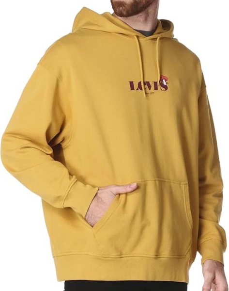 Худи хлопковое мужское / Желтый / 46