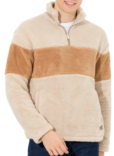 Толстовка на молнии мужская / Бежевый / 56