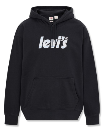 Худи с логотипом мужское / Черный / 46