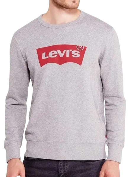 Свитшот с логотипом мужской / Серый / 44