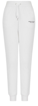 Брюки с логотипом женские / Белый / 46