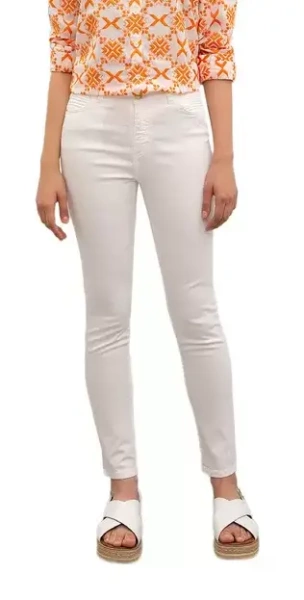 Брюки скинни женские / Белый / 40