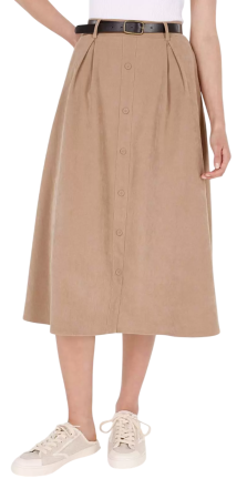 Юбка однотонная женская / Бежевый / 46