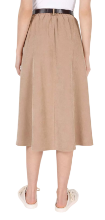 Юбка однотонная женская / Бежевый / 46