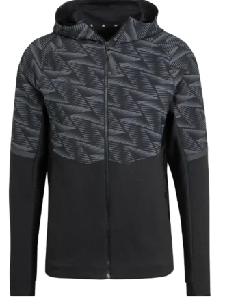 Толстовка на молнии мужская / Черный / 46