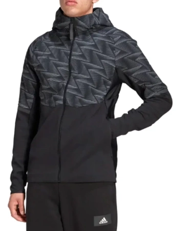 Толстовка на молнии мужская / Черный / 46