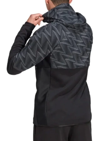 Толстовка на молнии мужская / Черный / 46