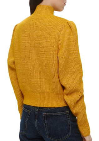 Свитер прямого кроя женский / Желтый / 40