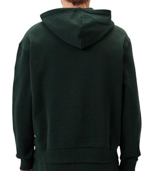 Худи с принтом мужское / Тёмно-зелёный / 48