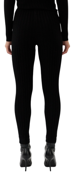 Леггинсы с логотипом женские / Черный / 42