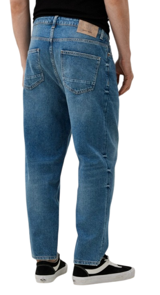 Джинсы свободного кроя мужские / Синий / 44