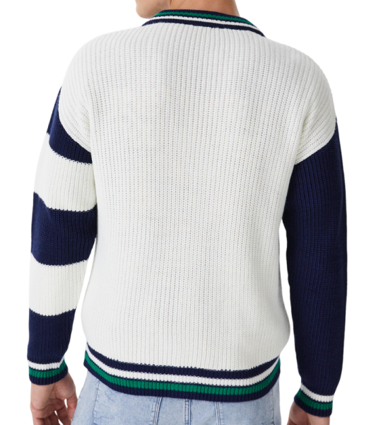 Кардиган с принтом мужской / Молочный / 52