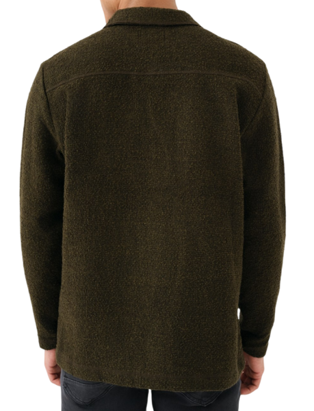 Рубашка прямого кроя мужская / Хаки / 52