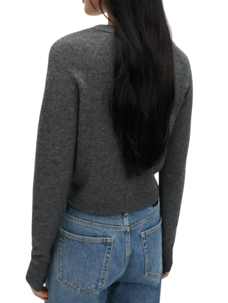 Кардиган из шерсти женский / Серый / 48