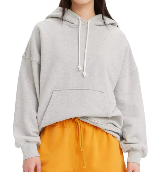 Худи хлопковое женское / Серый / 52