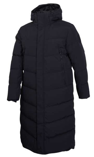 Пуховик удлиненный мужской / Черный / 46