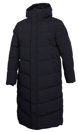Пуховик удлиненный мужской / Черный / 46