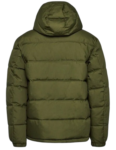 Пуховик с капюшоном мужской / Зеленый / 46