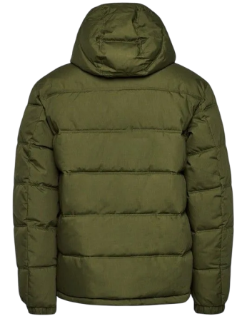 Пуховик с капюшоном мужской / Зеленый / 46