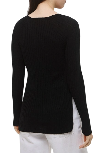 Джемпер с шерстью женский / Черный / 42