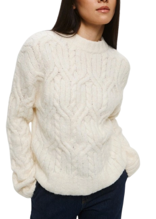 Джемпер с шерстью женский / Бежевый / 40