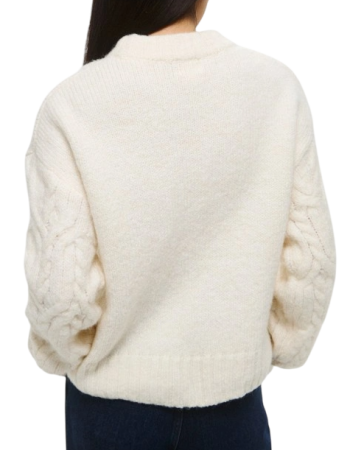 Джемпер с шерстью женский / Бежевый / 40