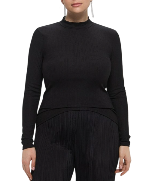 Джемпер с вырезом на спине женский / Черный / 40