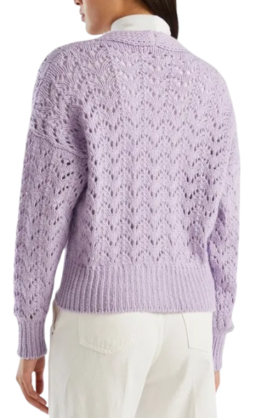 Кардиган с шерстью женский / Фиолетовый / 44