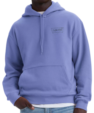 Худи хлопковое мужское / Фиолетовый / 46