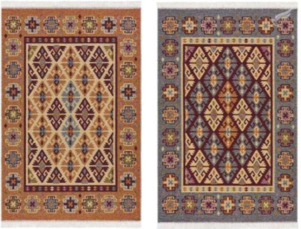 Коврик двусторонний, 120х180 см / Тёмно-зелёный / 120х180